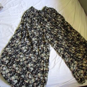 Flowing Floral Pants